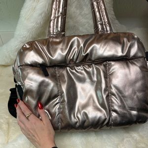 Calpak Luca Duffel Gym Work Travel Bag - Bronze Metallic